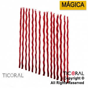 VELA 2327 IRREGULAR MAGICA 16 CM ROJO x 12